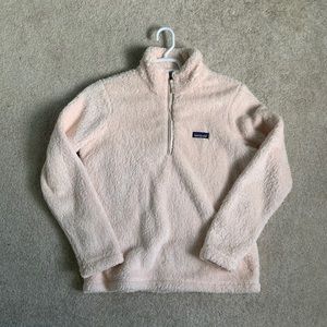 light pink patagonia quarter zip